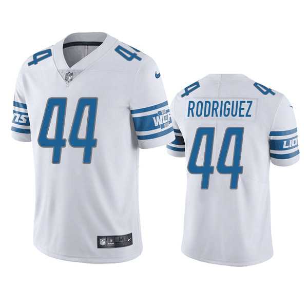 Men & Women & Youth Detroit Lions #44 Malcolm Rodriguez White Vapor Untouchable Limited Stitched Jersey